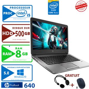 HP PROBOOK 650 G2 , i5-6300U ,8/256 SDD, prix Maroc