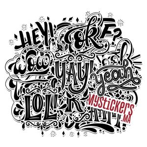 Pack de 20 stickers Onomatopée V2 HD UV