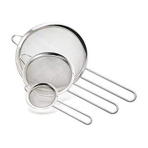 Partagez ce produit    Passoires Cuisine 3 Pcs Tamis INOX Maille Fine filtrer les poudres farine & lait