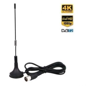 Generic Antenne TV et Tnt Intérieure Puissante Petite et Portable à Base  magnétique pour Télévision( sans emballage) à prix pas cher