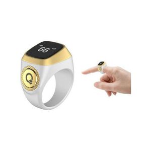 Bague tasbih digitale intelligente, compteur zikr écran OLED, rappel horaires prière, bague rechargeable pratique musulmane