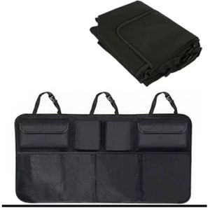 Organisateur de Siège Arrière Voiture 6 Poches – Rangement Multi Compartiments, Filet Élastique, Sangles Réglables