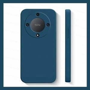 Case Pochette Souple Liquid Silicone liquid pour Honor x9b- bleu