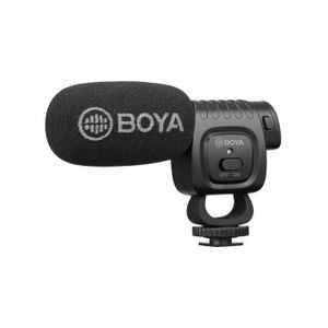 Boya Microphone compact shotgun BY-BM3011 Cardioïde - iPhone Android SmartPhone Caméscope