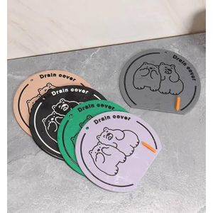 Couvercle de drain en silicone au design adorable (Couleur Aléatoire)
