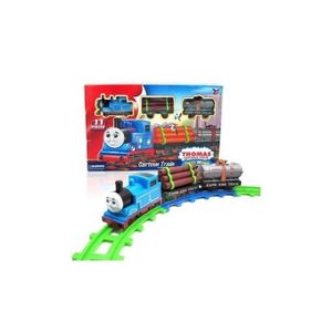 Generic ENSEMBLE DE TRAIN ÉLECTRIQUE ENFANTS AVEC SON ET LUMIERE - 71PCS à  prix pas cher