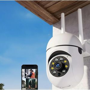 كاميرا مراقبة أمنية PTZ لاسلكية 8 ميجابكسل واي فاي IP كاميرات خارجية زووم 4X تتبع الذكاء الاصطناعي تتبع الإنسان صوت ثنائي الاتجاه كاميرا ليلية ملونة بجودة HD