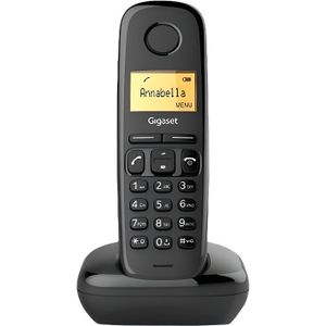 Siemens Gigaset AS185 noir - Téléphone fixe sans fil avec répondeur prix  Maroc