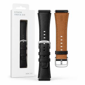Honor Bracelet Original 100% de Montre 22mm en Cuir Noir – Élégant, Confortable et Résistant