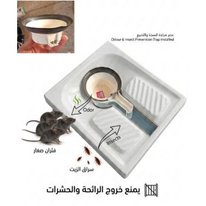 Siphon de Sol Anti-Odeur et Anti-Nuisibles pour Toilettes Turques – Protection Hygiéniqu