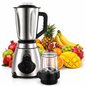 Bowen Blender Professionnel en Acier Inoxydable – 2L, 5 Vitesses + Fonction Ice Crush – Avec Moulin Multifonction