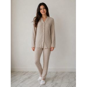 New Collections Pyjama Femme 2 Pièces – Ensemble Confortable en Tissu Doux Extensible