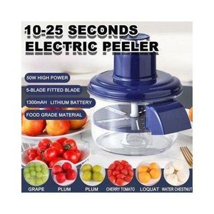 Éplucheur Électrique Multifonction – Batterie Lithium, Rapide 10-25 Secondes