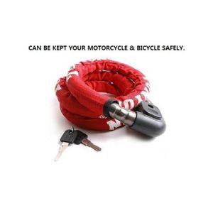 Câble de sécurité pour moto & vélo 120CM Serrure & Cadenas antivol TONYON