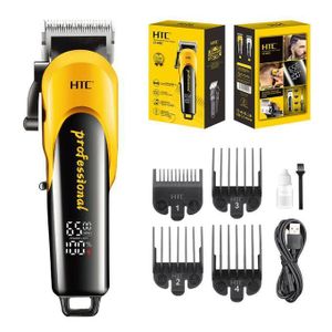 HTC CT-8082 Tondeuse à Cheveux Professionnelle Écran LCD de Luxe Tondeuse Électrique Barbe et Cheveux