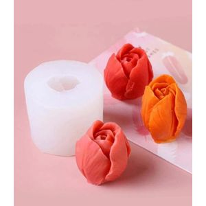 1 pièce Moule en silicone pour bougie design fleur