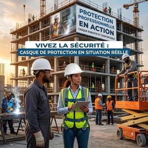 Casque de Sécurité Chantier Blanc – Protection de Tête Professionnelle Réglable et Haute Résistance