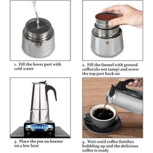 Cafetière classique pour préparation rapide du café 12 Cup