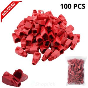 Cache connecteur Plug RJ45 Cable Boot Cover 100PCS – Protection et Finition Pro Réseau