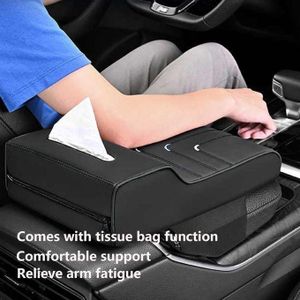 Coussinet d’Accoudoir de Voiture Noir – Confort Premium et Rangement Intégré