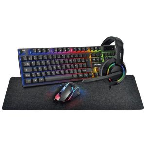 Pack Gaming d'Équipement Complet XTRM-LAB RGB avec Tapis Grand Format