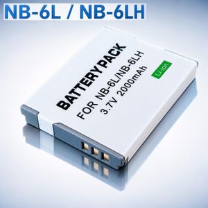 Batterie NB-6L NB-6LH 2000mAh 3.7V Li-ion Compatible Can PowerShot SX530 SX540 SX700 HS