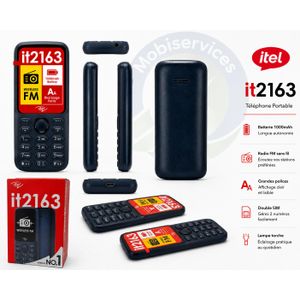 Itel Mobile it2163 – Téléphone Portable Allo Simple, Pratique et Fiable