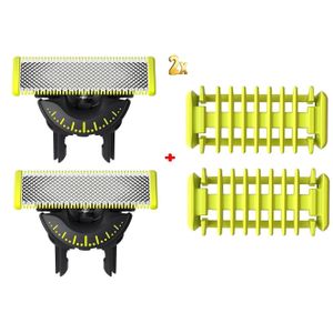 Philips 2 Lames +2 Peigne pour Rasoir electrique Oneblade 360° Face & Body Kit Corps