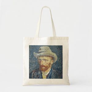 Self -portrait tote of Vincent Van Gogh with the hat Unique, haute qualité