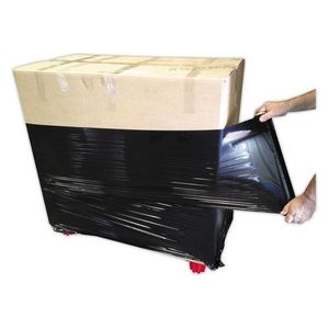 Rouleau de film plastique étirable NOIR 2KG pour emballage
