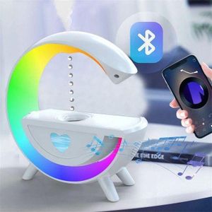 Humidificateur antigravité à goutte d'eau avec lumière nocturne LED ,haut-parleur Bluetooth intégré et diffuseur d'huiles essentielles.