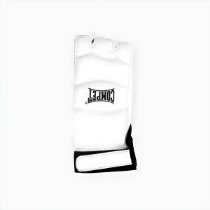 Protection Pied Taekwondo - PU Résistant - Pour Compétition et Entraînement - Blanc/Noir