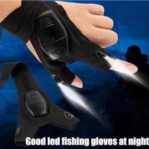 Generic Gants de lampe de poche rechargeables, sans doigts, éclairage LED à  prix pas cher