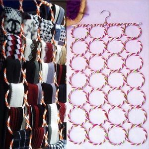 Hanger Porte-foulard 3-en-1 avec 28 trous- Organisateur pour Écharpes, Châles, Cravates