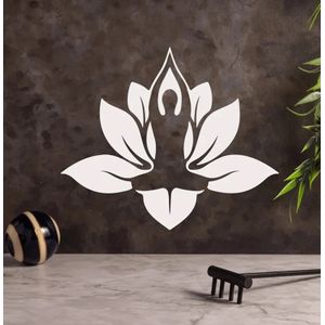 Autocollant mural de méditation de yoga, décor mural de studio de yoga