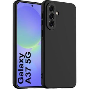 Coque Souple Liquid Pour Samsung A37 5G Silicone Noir Little Boutik®