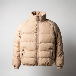 Doudoune Homme Beige Matelassée – Veste d’Hiver Chaude et Élégante