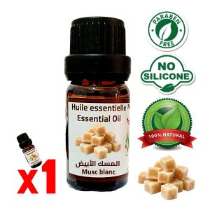 Palmarès des terroirs Marocains Huile Essentielle de Musc Blanc Musk Essence fragrance 100% naturelle 10ml