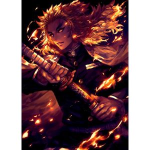 Demon Slayer h041 Anime Manga Painting style Poster Chambre