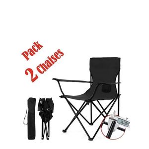 2 كرسي الشاطئ Siege Beach Chair Camping Picnic، حامل زجاجة + حقيبة