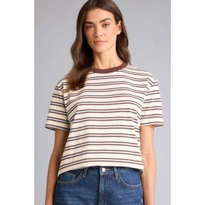 Defacto Relax Fit Crew Neck Striped Short Sleeve T-Shirt