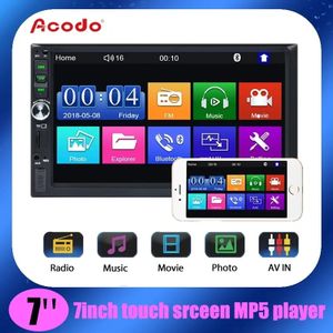 Letouch Autoradio Stéréo 1 DIN 7'' HD Écran Tactile Lecteur de