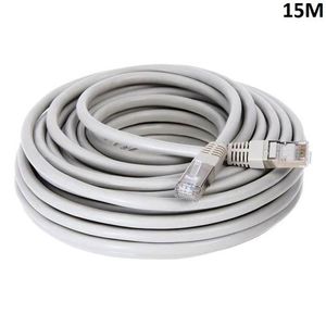 Cable ethernet 15m, câble réseau rj45 plat haute vitesse(15 clips câble) -  câble ethernet étanche extérieur gigabit cat 6 pour gam - Cdiscount  Informatique