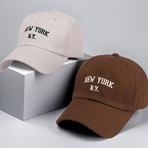 2 Casquettes de Baseball Brodées – Beige & Kaki, Réglables, Style Décontracté, Idéales pour Sport, Voyage et Loisirs en Plein Air