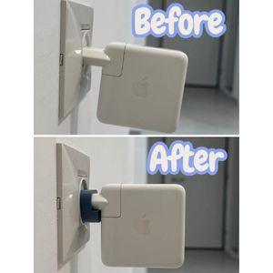 Miraz PlugGuard - Support stabilisateur pour chargeur mural (noir)