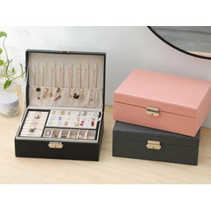 Boîte à Bijoux Élégante avec Compartiments – Coffret de Rangement pour Bijoux – Organisateur Pratique et Design ( multicouleur)