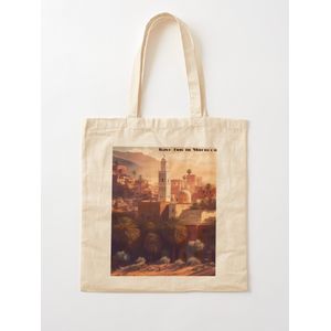 مكان مثالي في جنوب المغربحقيبة يد قطن كلاسيكية