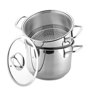 Coussy en acier inoxydable avec panier stelable – 6 litres
