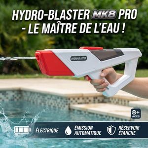 Pistolet à Eau Électrique Automatique pour Enfants – Jouet de Bataille d’Eau avec Tir Automatique, Design Léger en Plastique Résistant, Pistolet à Eau pour Piscine, Jardin et Activités Extérieures dès 5 Ans