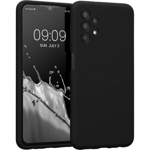 Coque Samsung Galaxy A13 4G Noir en Silicone Liquide – Protection Antichoc et Anti-Rayures
